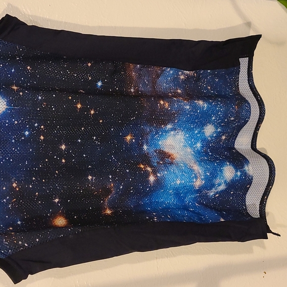 Black Milk Galaxy Blue Shooter Mesh Jersey M - Picture 4 of 8